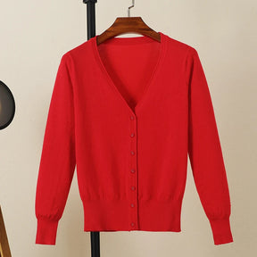 Cardigan Feminio vermelho